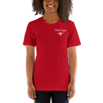 Red Women's Short-Sleeve Brand T-Shirt