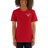 Red Women's Short-Sleeve Brand T-Shirt