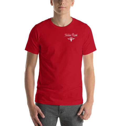 Red Men's Short-Sleeve Brand T-Shirt